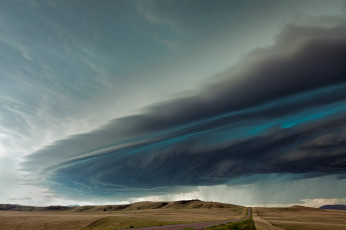 Картинка природа стихия штат монтана сша шторм туча суперселл облако