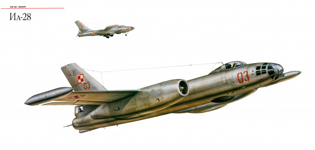 Обои картинки фото авиация, 3д, рисованые, v-graphic, бомбардировщик, 28, ил