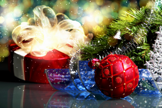 Обои картинки фото праздничные, подарки и коробочки, украшения, праздник, новый, год, рождество, зима