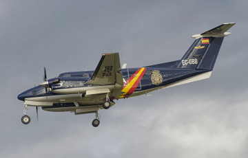 обоя beechcraft b200, авиация, пассажирские самолёты, аэроплан