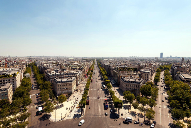 Обои картинки фото города, париж , франция, панорама, улицы