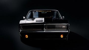 обоя автомобили, dodge, 1969, front, black, charger, sema, ringbrothers, 2023