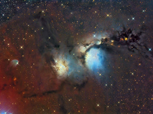 Картинка m78 космос галактики туманности