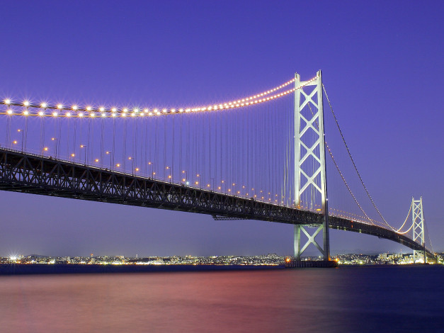 Обои картинки фото города, мосты, вечер, мост