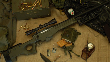 Картинка оружие винтовки+с+прицеломприцелы патроны винтовка accuracy international l96 arctic warfare снайперская