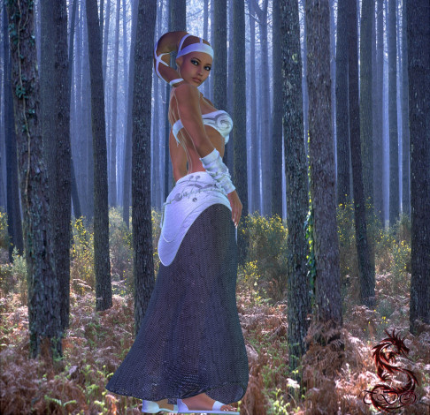 Обои картинки фото 3д графика, fantasy , фантазия, лес