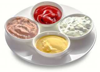 Картинка еда разное соус