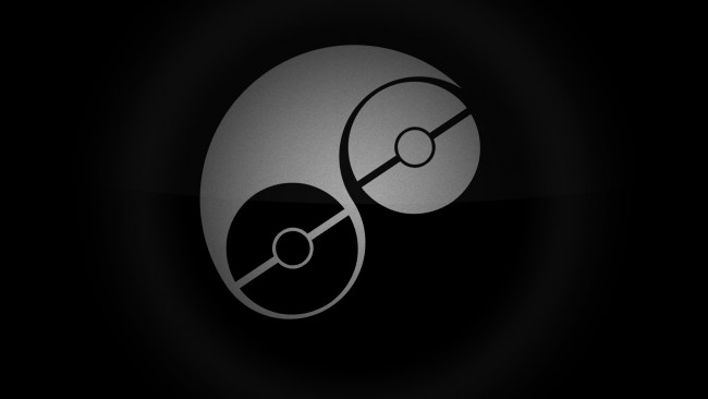 Обои картинки фото 3д графика, инь-Янь , yin yang, логотип, фон
