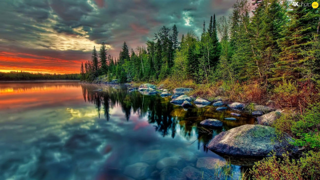 Обои картинки фото природа, реки, озера, рассвет