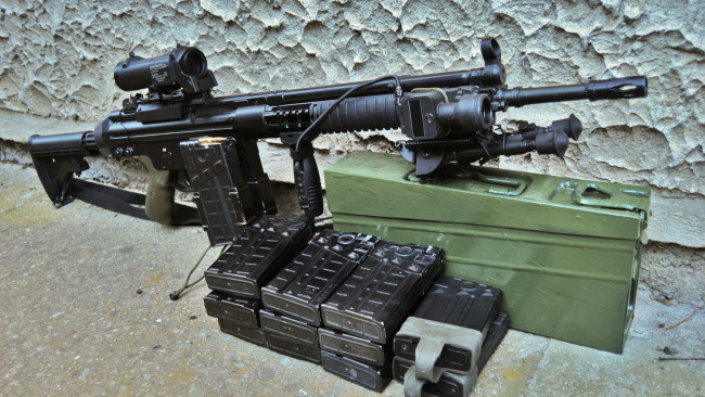 Обои картинки фото оружие, пулемёты, hk, g3a3