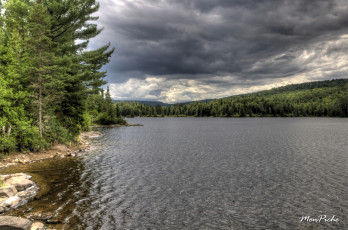 Картинка parc national de la mauricie lake bouchard природа реки озера квебек