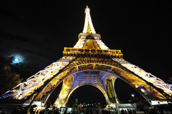 Картинка города париж франция эйфель башня
