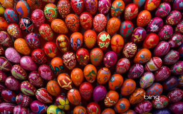 Картинка праздничные пасха яйца узоры