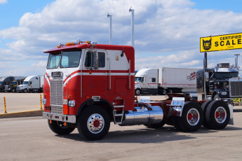 обоя 1972 white-freightliner truck, автомобили, freightliner, тяжёлый, тягач, седельный, грузовик