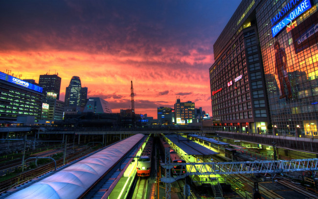 Обои картинки фото города, токио , Япония, япония, вокзал, токио