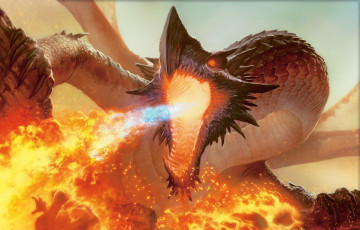 Картинка фэнтези драконы дракон огонь монстр чудище