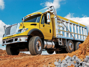 Картинка international+7600+dump truck +2005 автомобили international авто грузовик машина