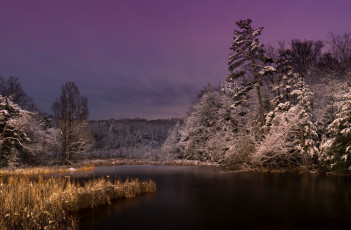 Картинка природа реки озера ночь озеро