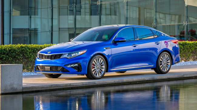 Обои картинки фото kia optima 2019, автомобили, kia, 2019, optima, blue