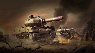 Картинка видео+игры battalion+wars ствол фон танк