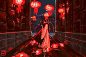 Картинка аниме mo+dao+zu+shi вэй усянь лань ванцзы поцелуй фонари