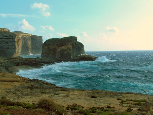 Картинка природа побережье океан скалы