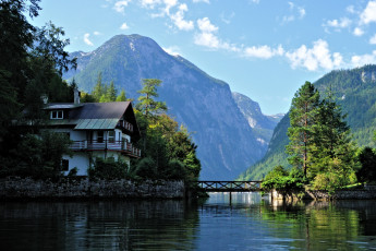 Картинка природа парк австрия озеро hallstatt
