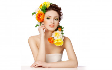 Картинка -Unsort+Брюнетки+Шатенки девушки unsort брюнетки шатенки цветы макияж