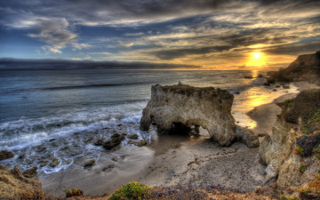 Картинка природа восходы закаты закат океан скалы