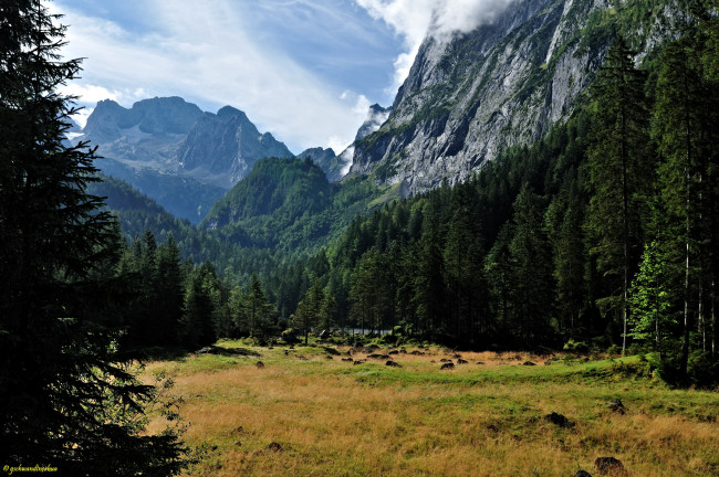 Обои картинки фото природа, горы, австрия, госау