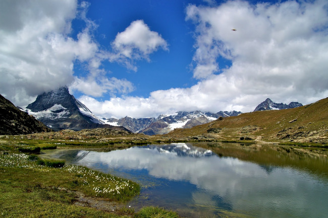Обои картинки фото природа, реки, озера, швейцария, вале