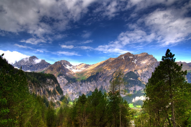 Обои картинки фото бернские, альпы, природа, горы, швейцария