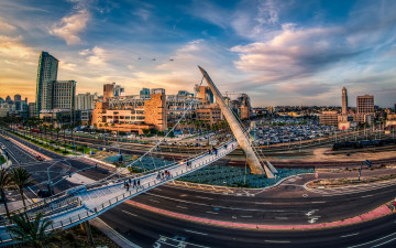 Картинка san+diego города сан-диего+ сша башня мост панорама здания трасса