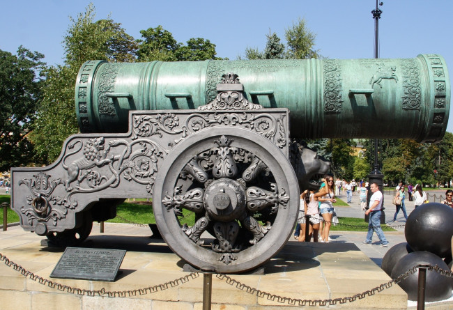 Обои картинки фото царь- пушка, города, москва , россия, кремль, москва, царь-, пушка