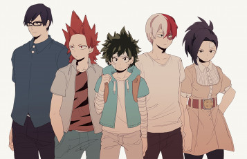 Картинка аниме boku+no+hero+academia персонажи