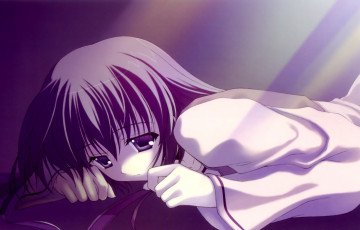 Картинка аниме sola лучи девушка постель