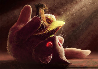 Картинка музыка -другое кот single psychedelic trance cover art music infected mushroom гриб котик котёнок spitfire