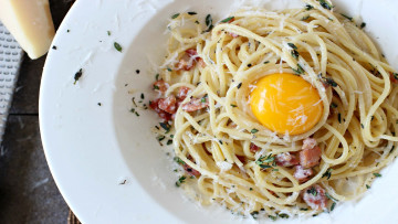 обоя еда, макаронные блюда, паста, макароны, яйцо, спагетти