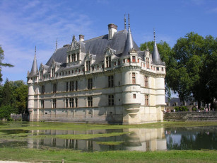 Картинка castle+azay+le+rideau города замки+франции castle azay le rideau