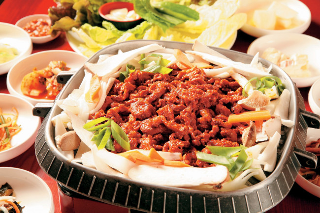 Обои картинки фото еда, мясные блюда, корейская, кухня, мясо