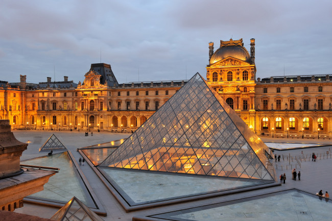 Обои картинки фото louvre museum, города, париж , франция, louvre, museum