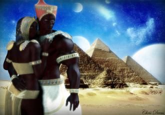 Картинка 3д графика fantasy фантазия пирамиды