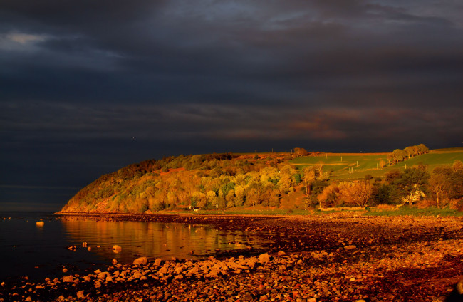 Обои картинки фото cromarty, scotland, природа, побережье, утро, firth, кромарти, шотландия, пролив