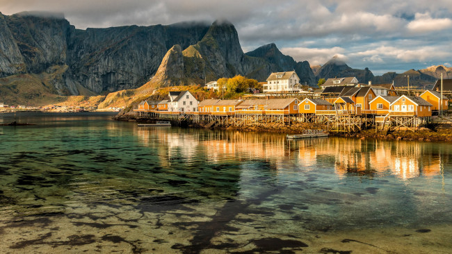 Обои картинки фото города, лофотенские острова , норвегия, лофонтенские, острова, пейзаж