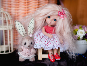 Картинка разное игрушки кукла зайчик