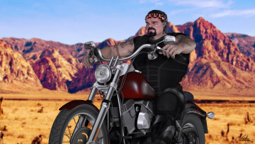 Картинка мотоциклы 3d мотоцикл мужчина