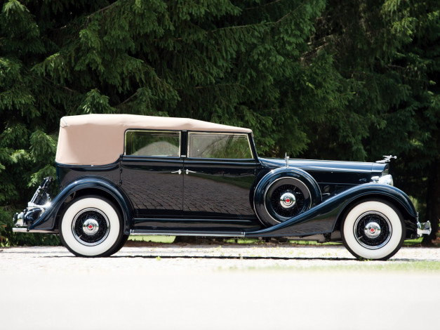 Обои картинки фото автомобили, packard, dietrich, sedan, 1934г, convertible, eight