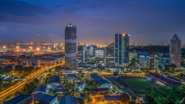 Картинка города сингапур+ сингапур панорам