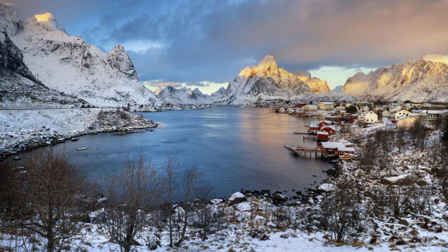 Обои картинки фото города, - пейзажи, норвегия, norway, лофотенские, острова, lofoten, islands