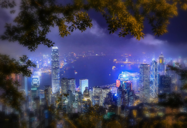 Обои картинки фото hong kong, города, гонконг , китай, панорама